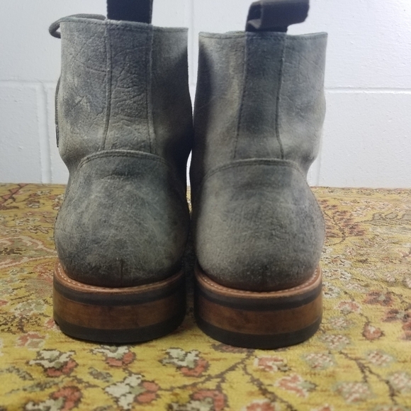 Taft The Dragon textured leather cap toe combat ankle boots main image 9